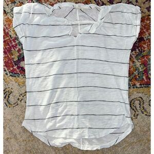 Madewell Cuff Sleeve Simple Striped Tee (S)